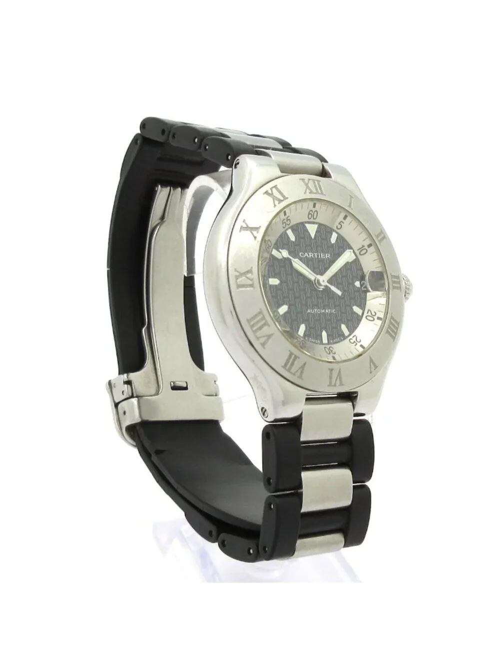 Cartier Watch Must 21 Vingt-et-un Autoscaph Black